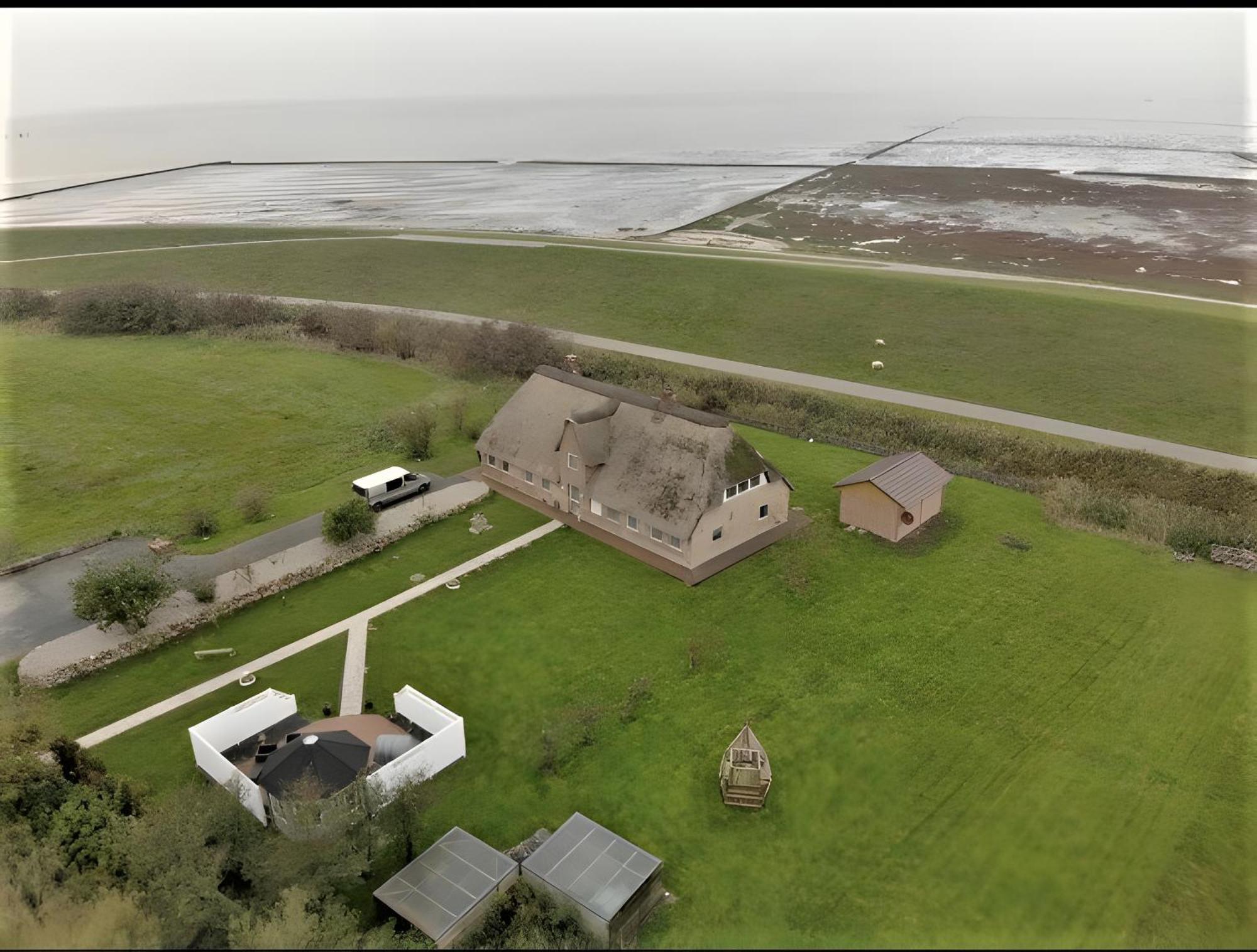 Deichhaus Bullerbue Dagebuell Villa Buitenkant foto