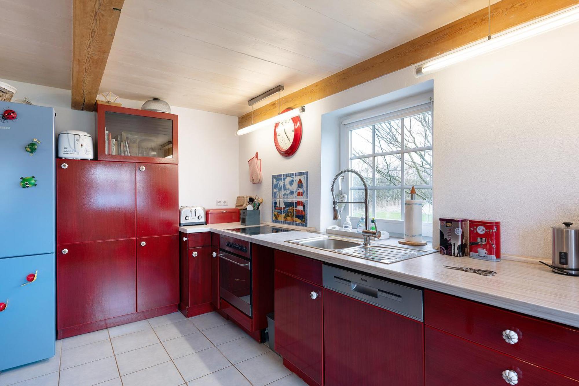 Deichhaus Bullerbue Dagebuell Villa Buitenkant foto